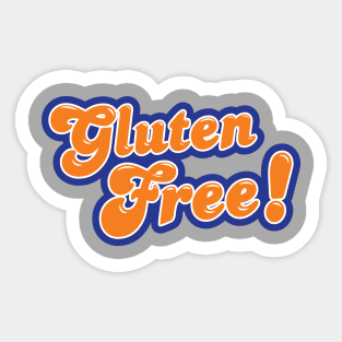 Gluten Free Bubble Letters Sticker